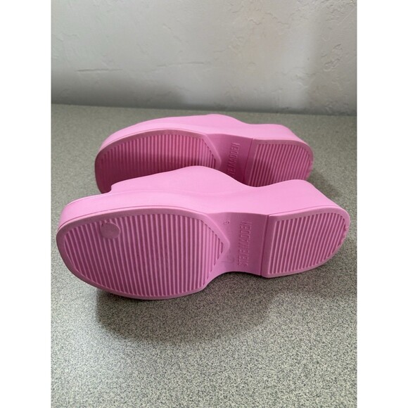Steve Madden Women Slinky J Platform Slide Sandals Size 6 Pink Jelly Shoes - Picture 3 of 14